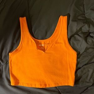 TARGET wild & fable orange cropped tank size M